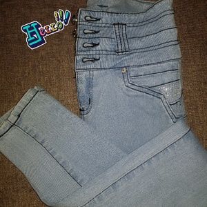 Colombian blue jeans worn in good condition